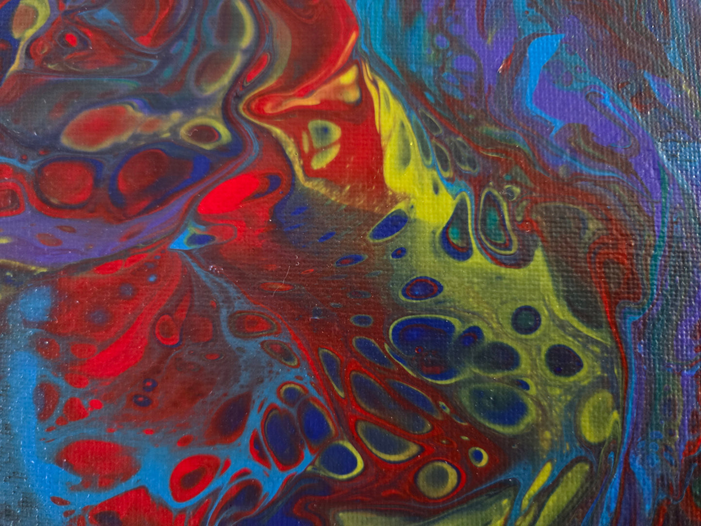 "Koi" - 9" x 12" acrylic on stretched canvas.