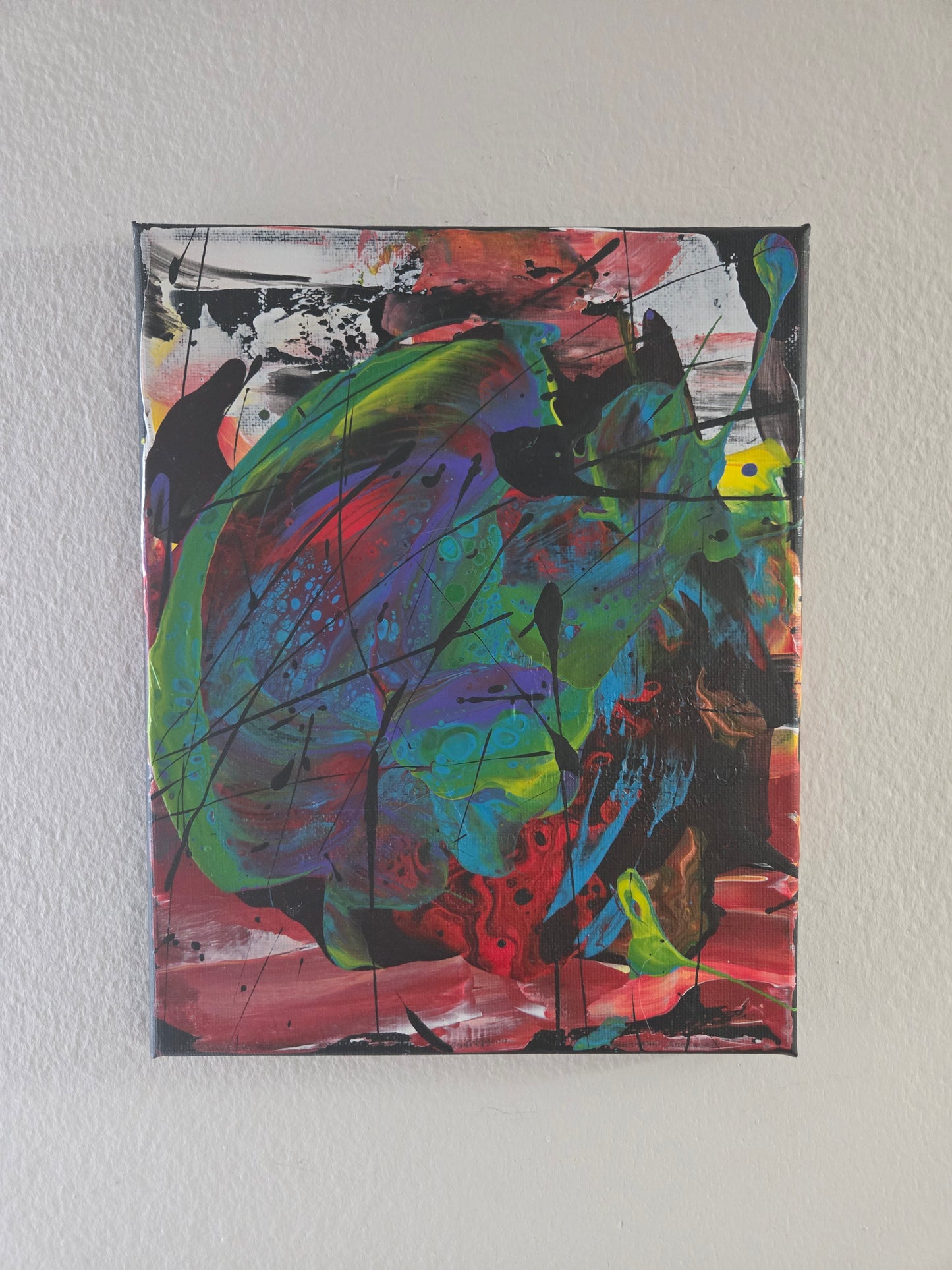 "Untitled" - 8" x 10" acrylic on stretched canvas