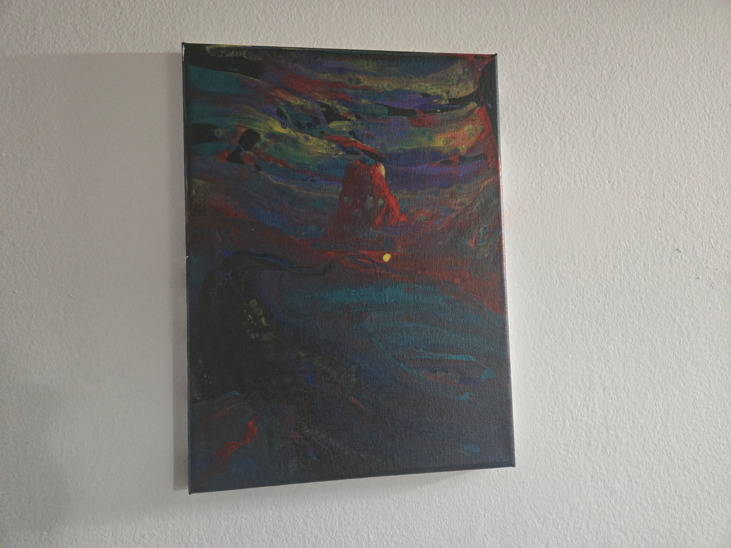 "Kīlauea" - 8" x 10" acrylic on stretched canvas.