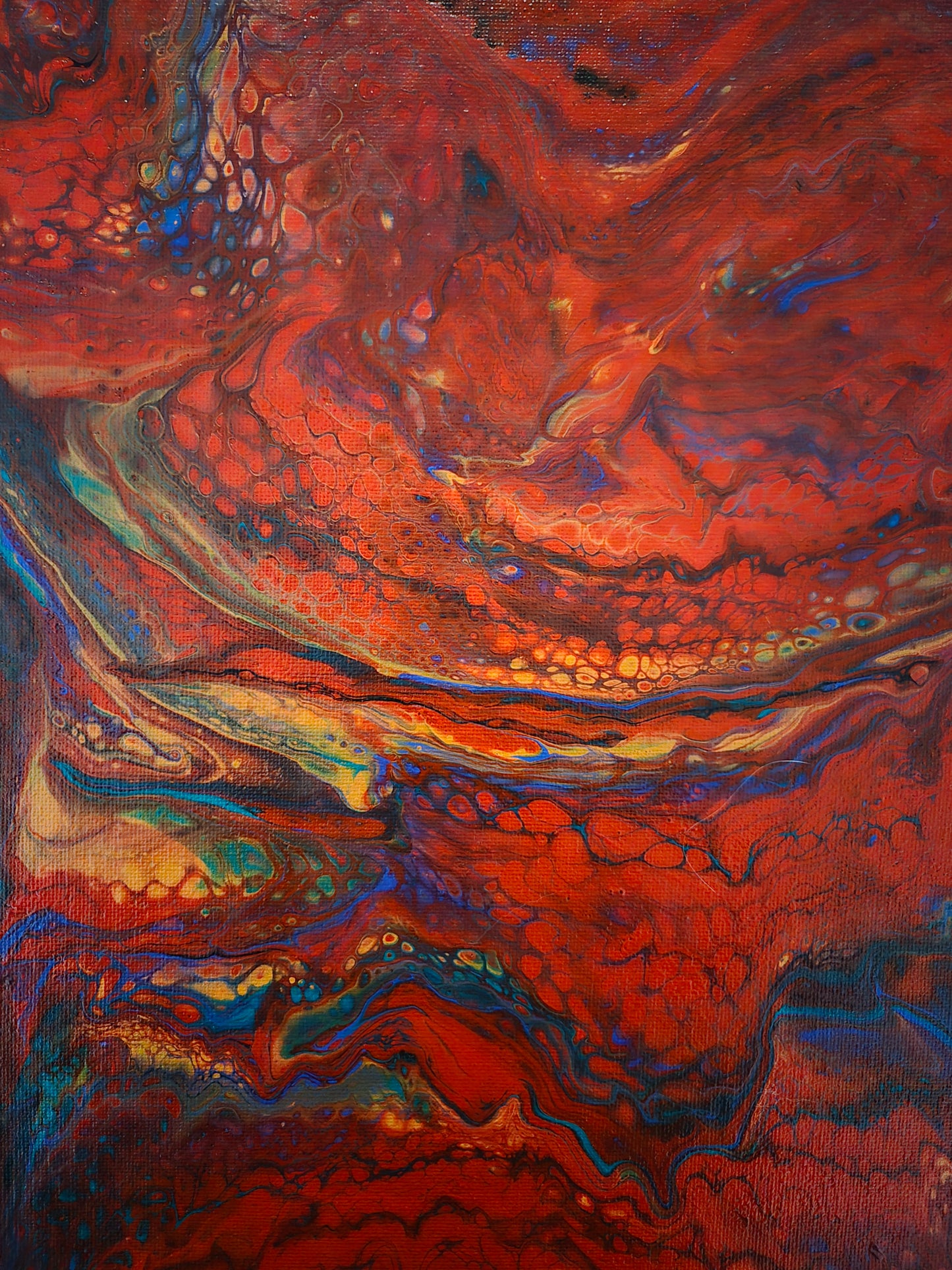 "Cosbow" - 9"x12" acrylic on canvas