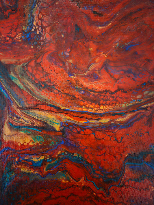 "Cosbow" - 9"x12" acrylic on canvas