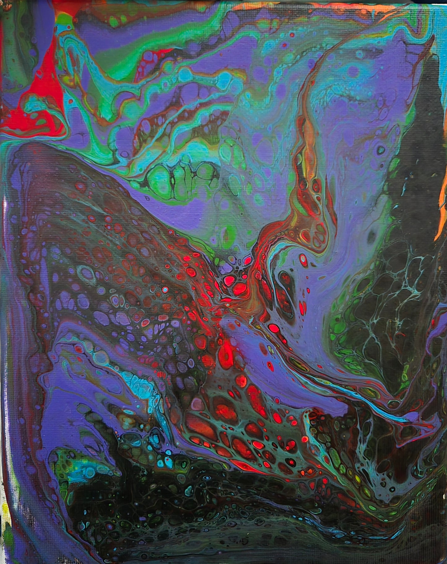 "Dream Surfing" - 8" x 10" acrylic on stretched canvas