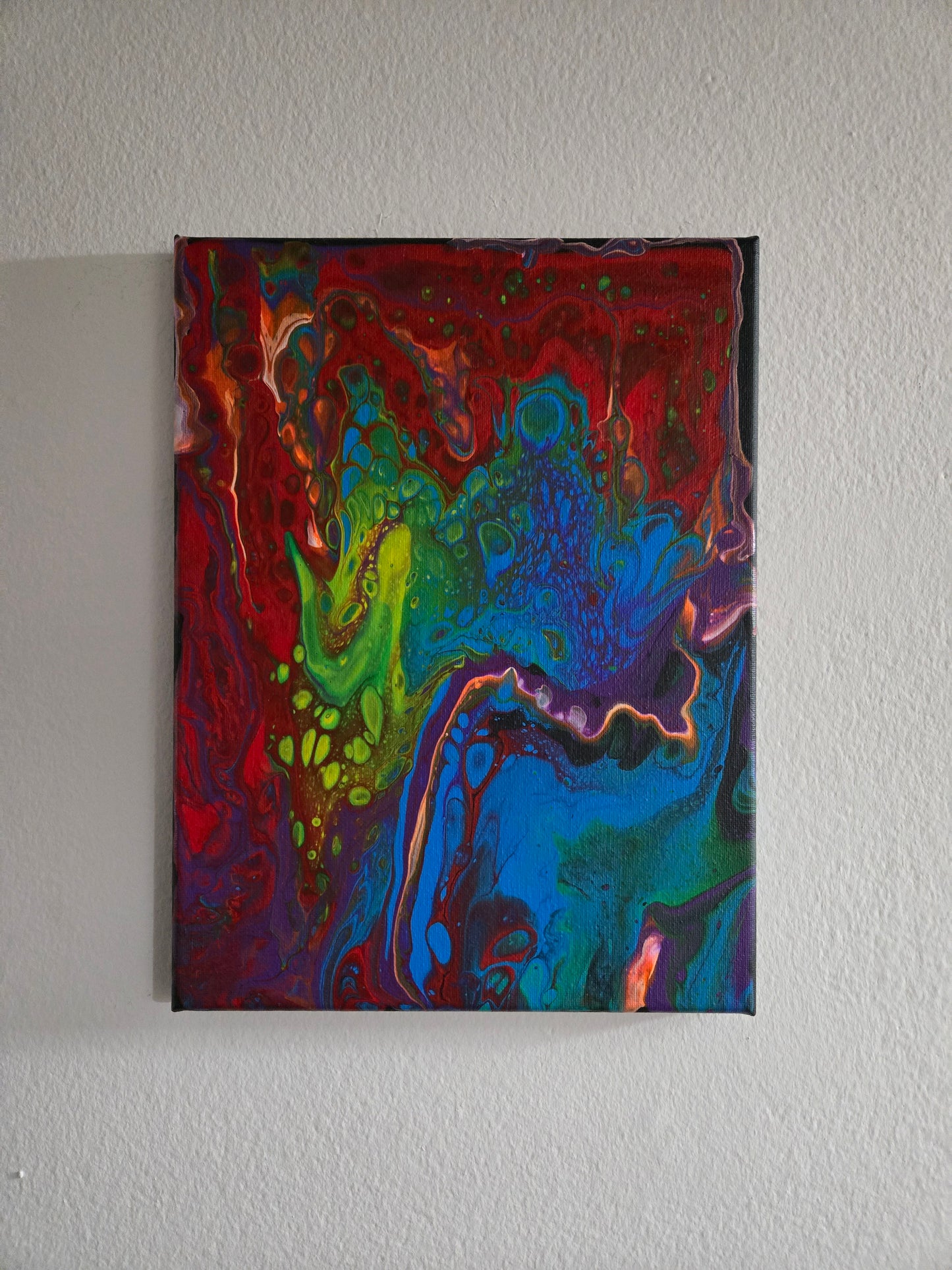 "Fluix" - 9" x 12" acrylic on canvas