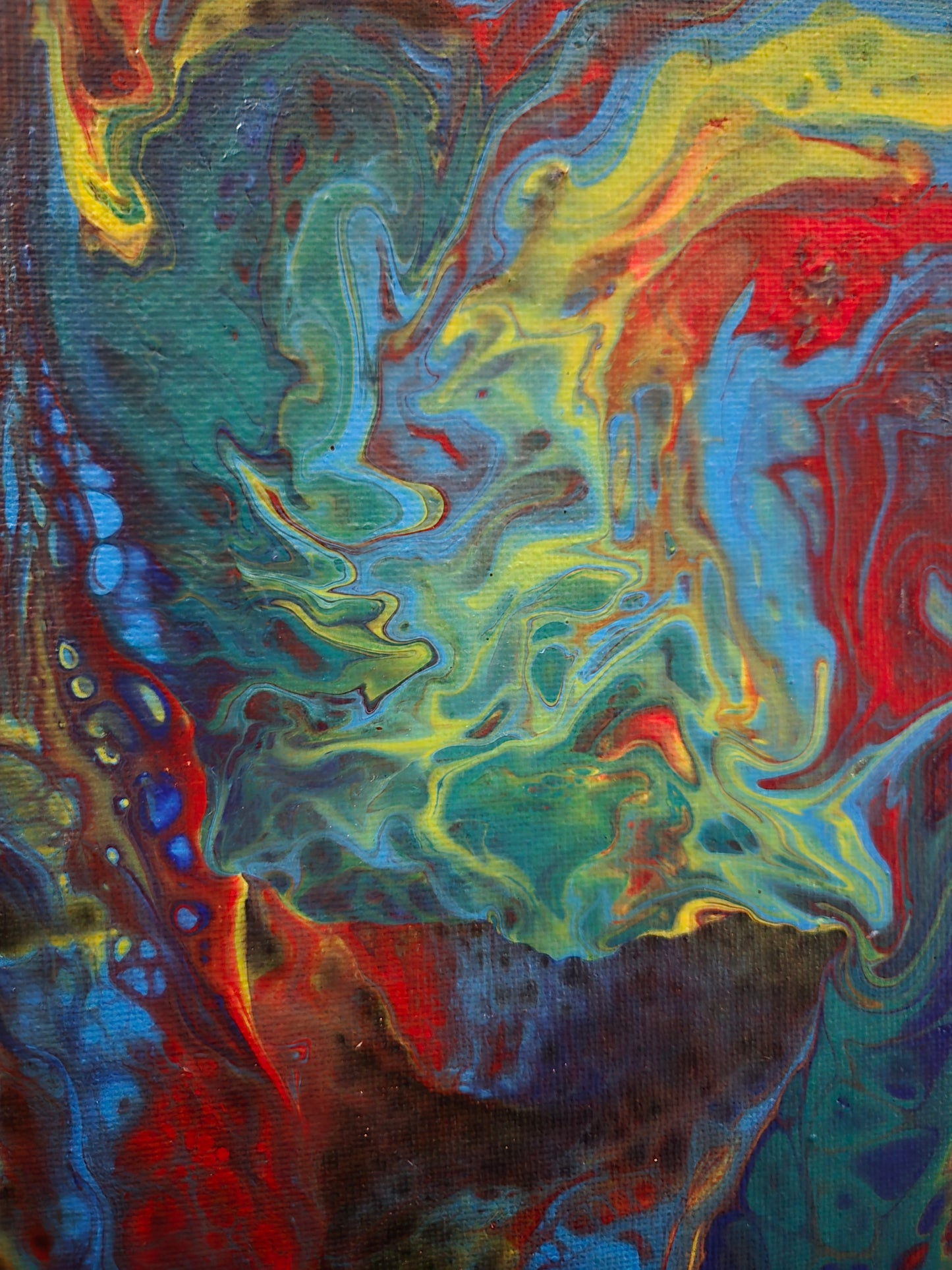 "Growth" - 9" x 12" acrylic on stretched canvas.