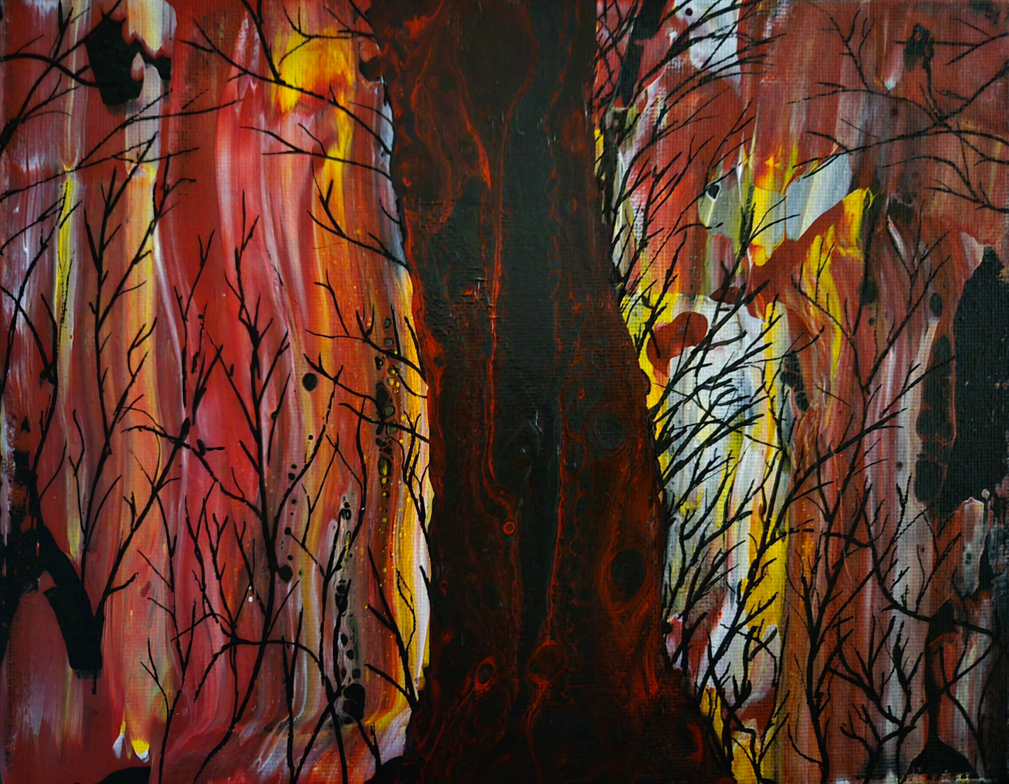 "Wild" - Original 8" x 10" acrylic painting on canvas