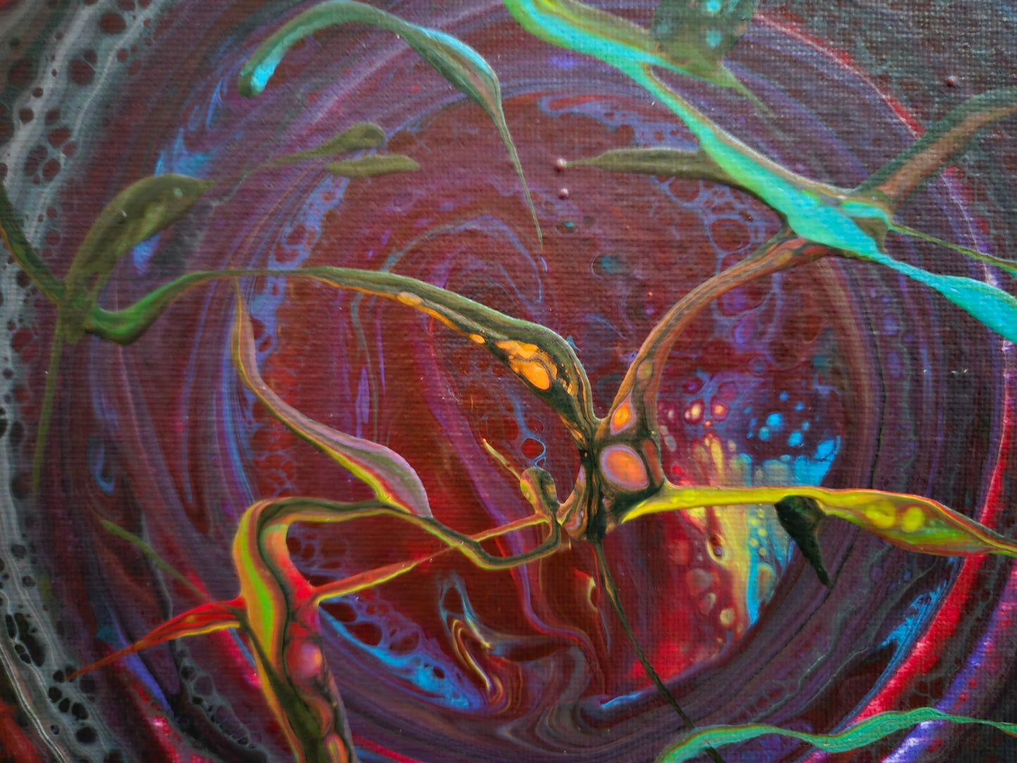 "Portal 7" - 9" x 12" acrylic on stretched canvas