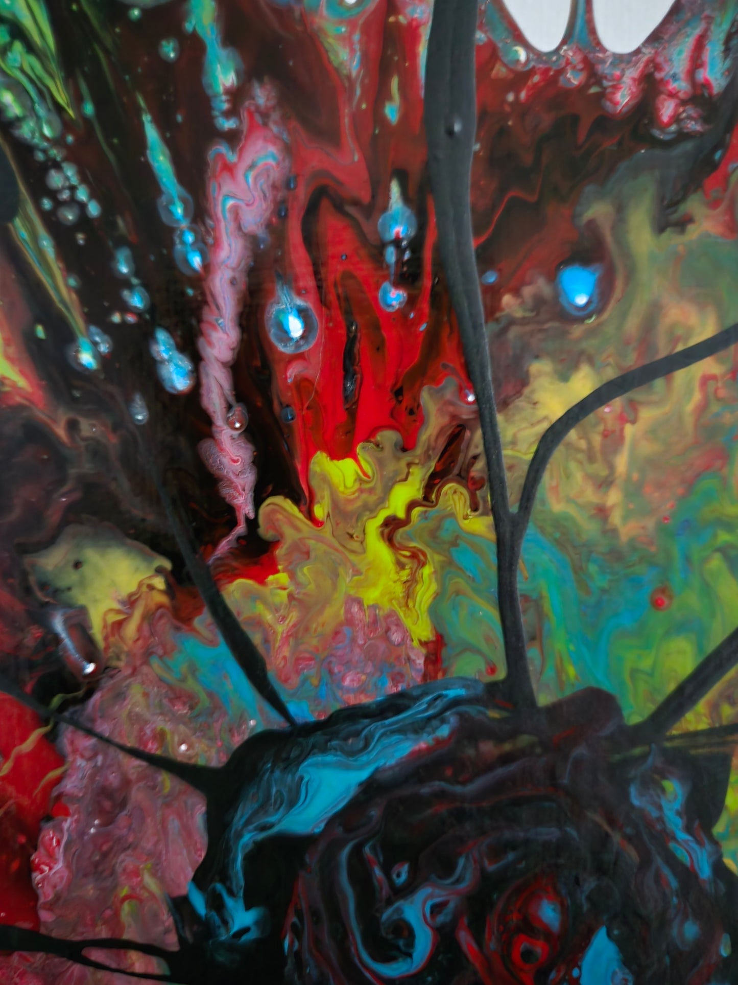 "Midworld" - 9" x 12" acrylic on stretched canvas