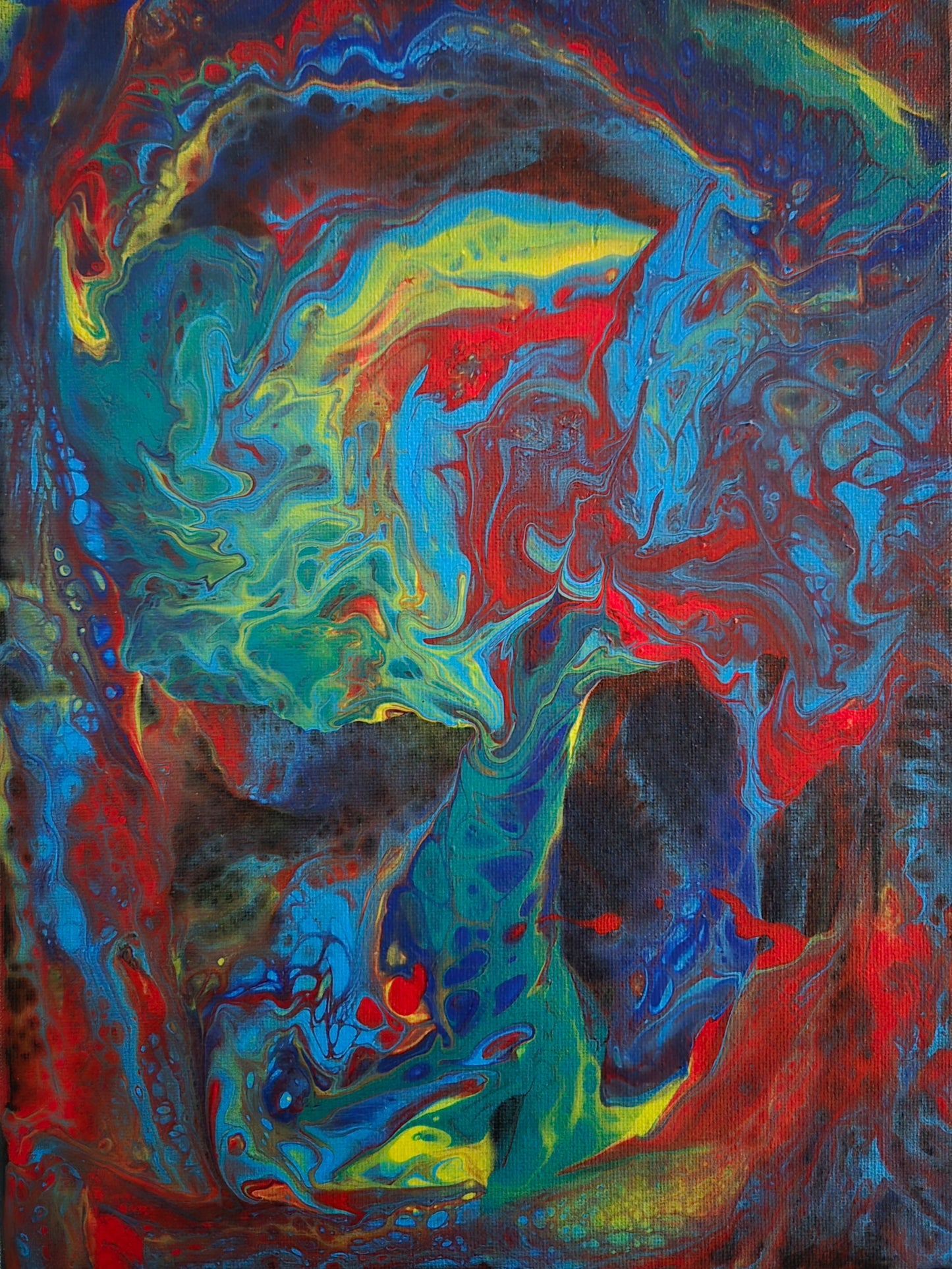 "Growth" - 9" x 12" acrylic on stretched canvas.
