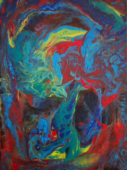 "Growth" - Original 9" x 12" acrylic painting on canvas.