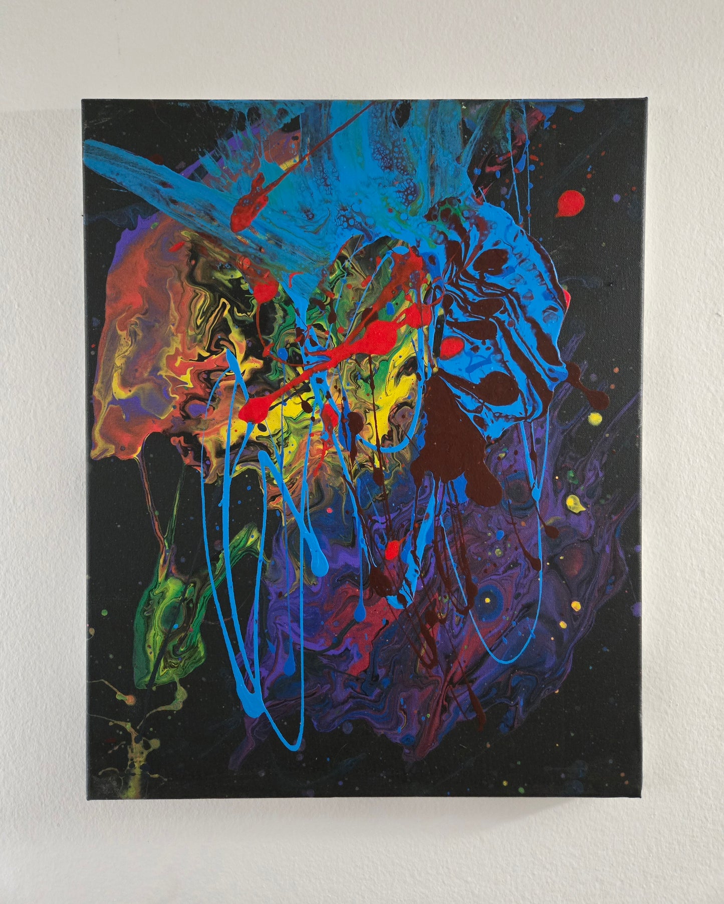 "Duo Lepidi" 16" x 20" Acrylic Painting on Stretched Canvas