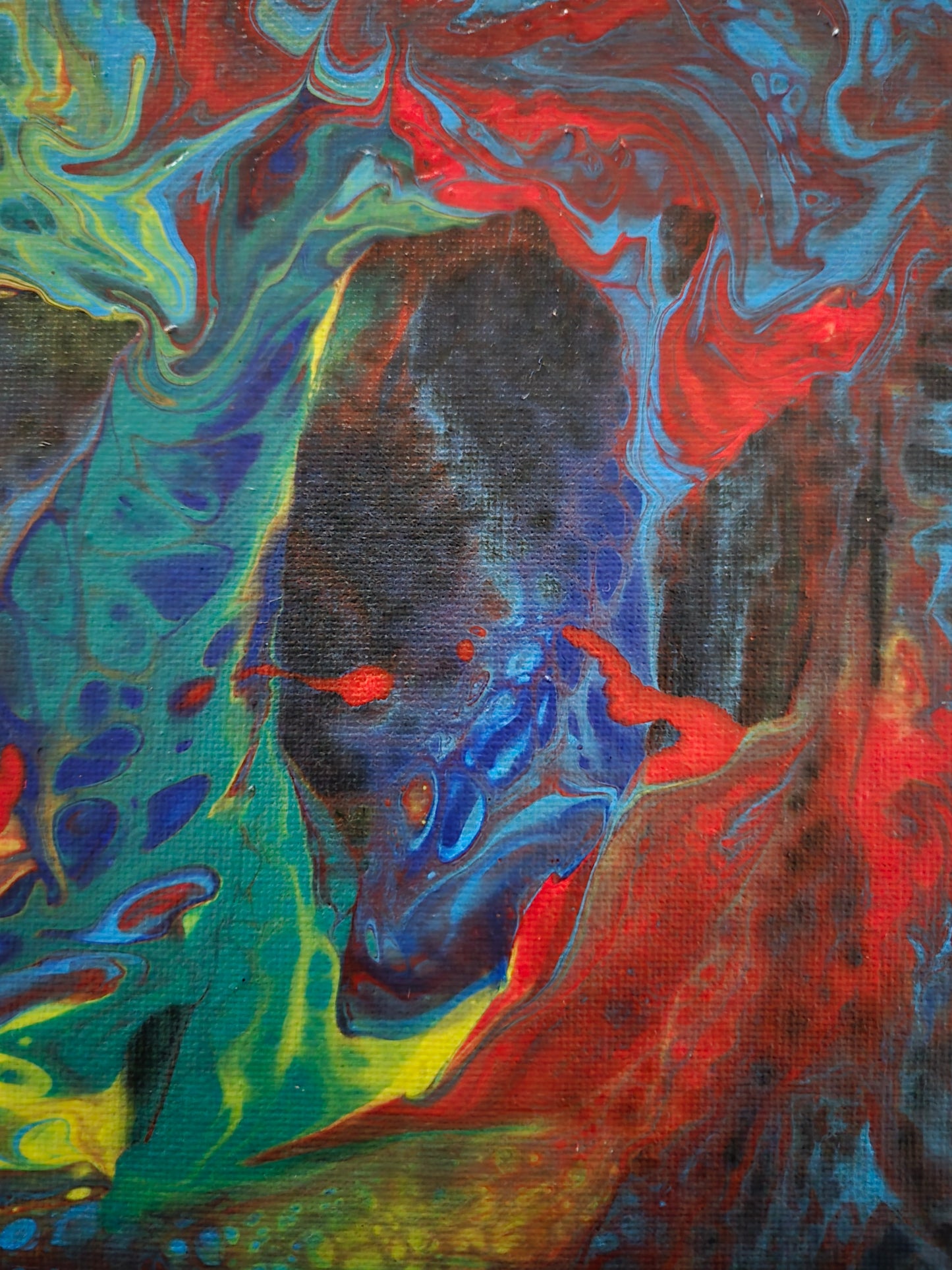 "Growth" - 9" x 12" acrylic on stretched canvas.