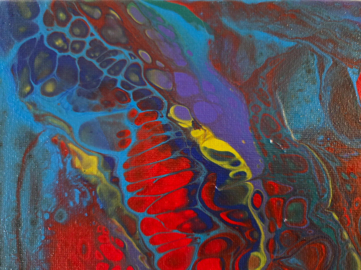 "Koi" - Original 9" x 12" acrylic painting on canvas.