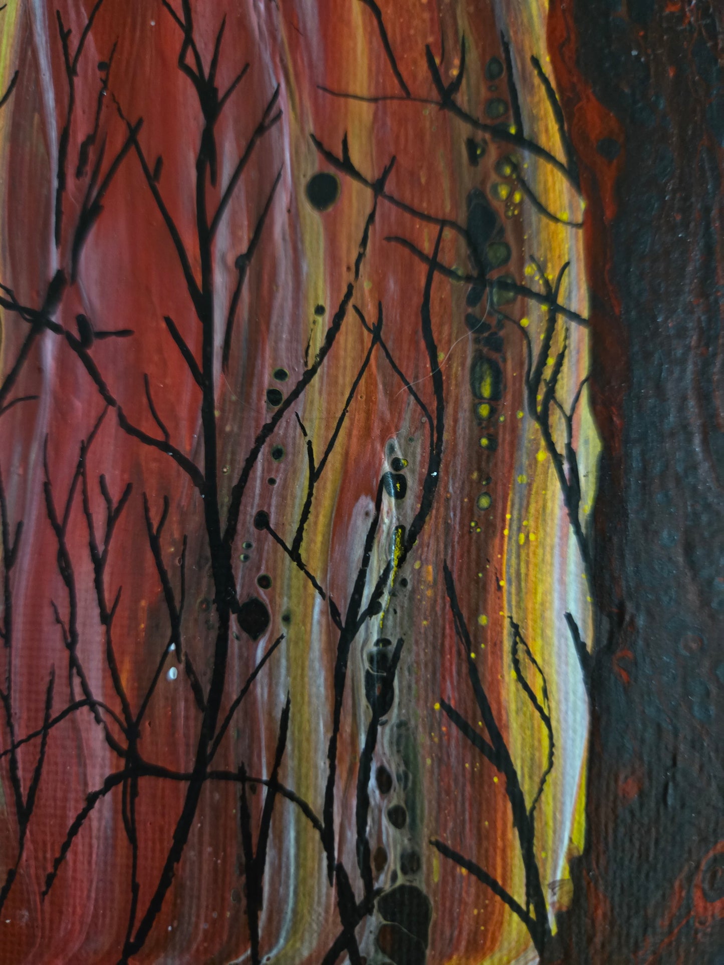 "Wild" - Original 8" x 10" acrylic painting on canvas