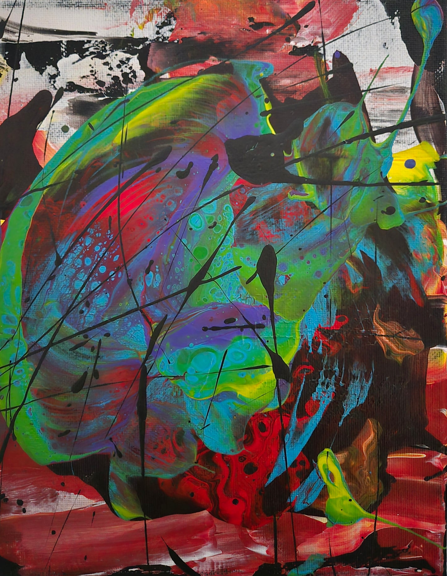 "Untitled" - 8" x 10" acrylic on stretched canvas