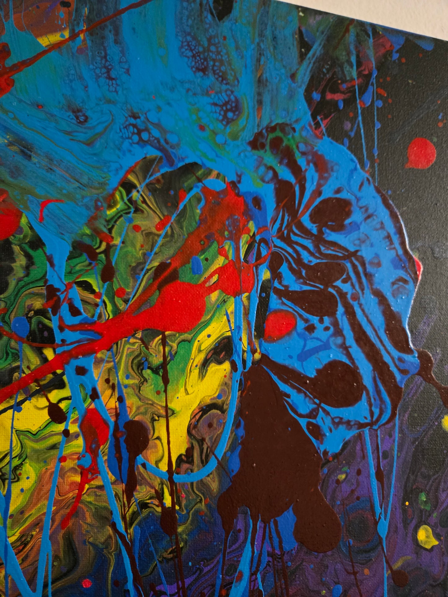 "Duo Lepidi" 16" x 20" Acrylic Painting on Stretched Canvas